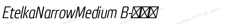 EtelkaNarrowMedium B字体转换 EtelkaNarrowMedium B字体转换